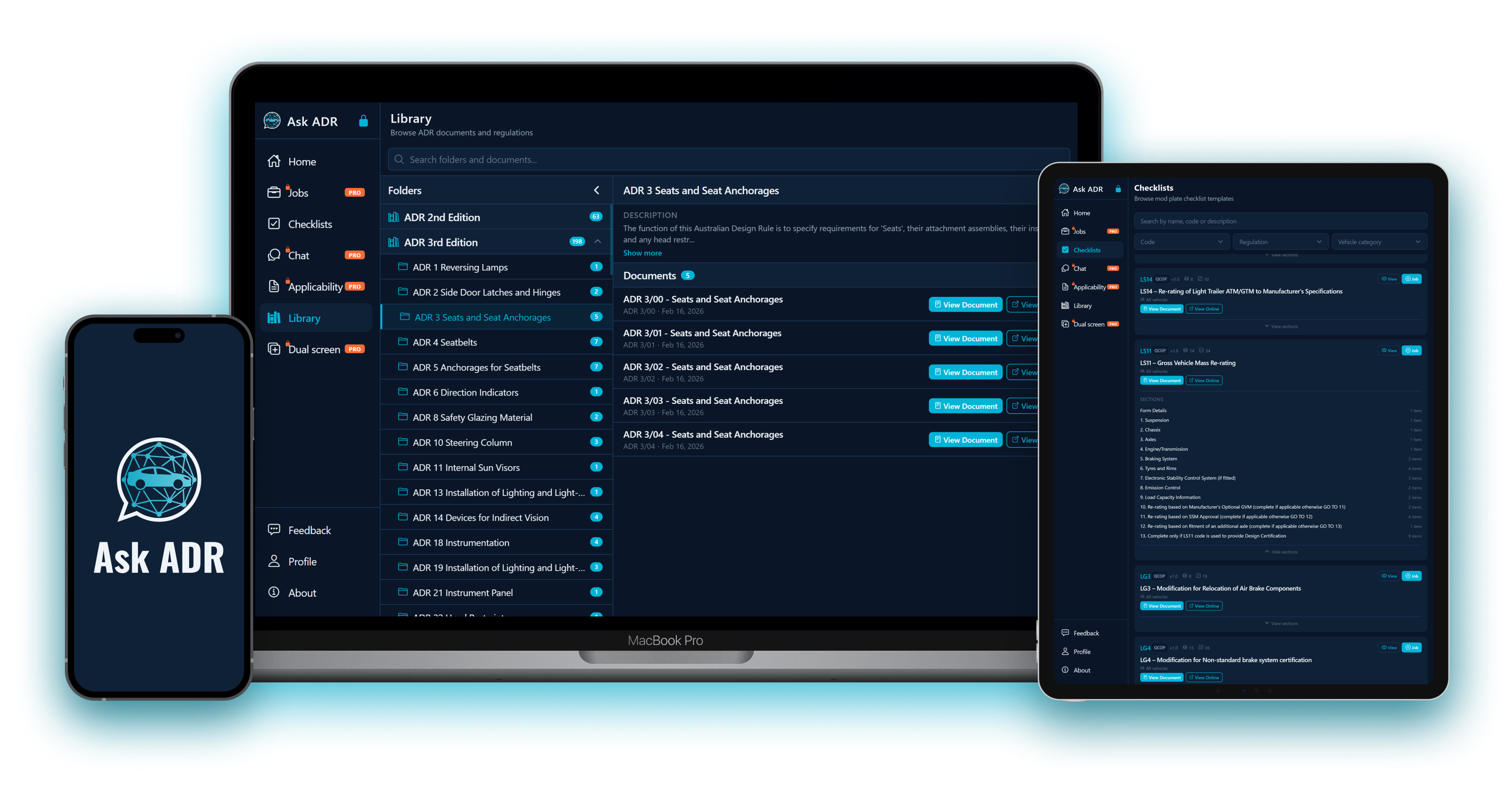 Ask ADR on laptop, phone and tablet